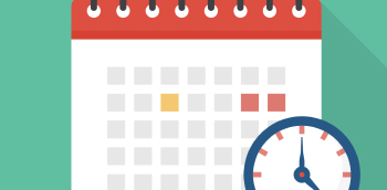 Illustration d'un calendrier avec une horloge