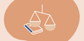 icône d'une balance et d'un livre