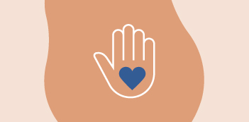 icône d'une main avec un coeur