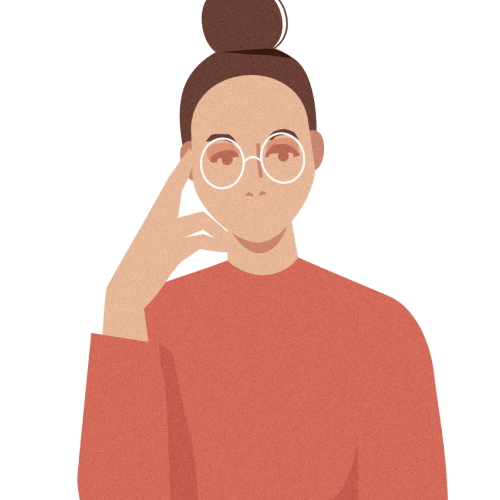 Illustration d'une femme qui réfléchit
