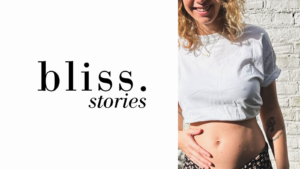 Images d'une femme enceinte pour le partenariat de l'agence de la Biomédecine avec Bliss