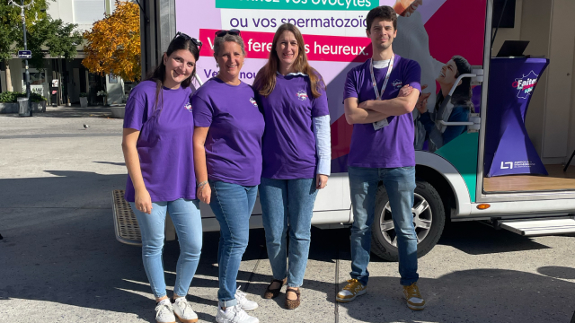 Photo prise lors de l'évènement Bus Tour organisé par l'Agence de la biomédecine en Octobre 2025