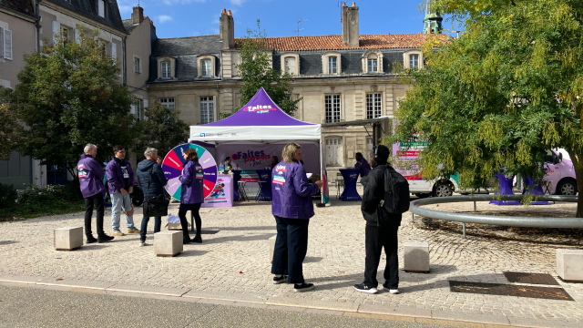 Photo prise lors de l'évènement Bus Tour organisé par l'Agence de la biomédecine en Octobre 2025