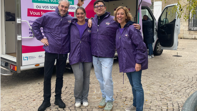 Photo prise lors de l'évènement Bus Tour organisé par l'Agence de la biomédecine en Octobre 2025