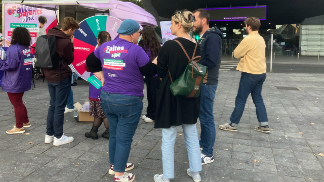 Photo prise lors de l'évènement Bus Tour organisé par l'Agence de la biomédecine en Octobre 2025