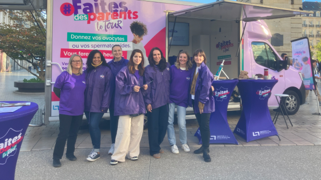 Photo prise lors de l'évènement Bus Tour organisé par l'Agence de la biomédecine en Octobre 2025