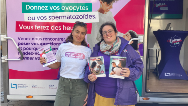 Photo prise lors de l'évènement Bus Tour organisé par l'Agence de la biomédecine en Octobre 2025