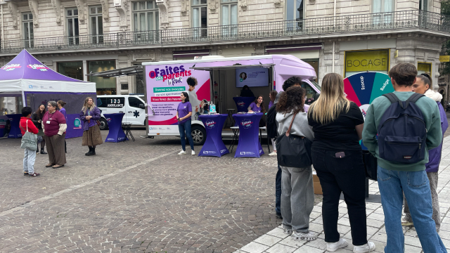 Photo prise lors de l'évènement Bus Tour organisé par l'Agence de la biomédecine en Octobre 2025