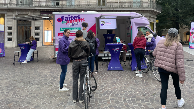 Photo prise lors de l'évènement Bus Tour organisé par l'Agence de la biomédecine en Octobre 2025