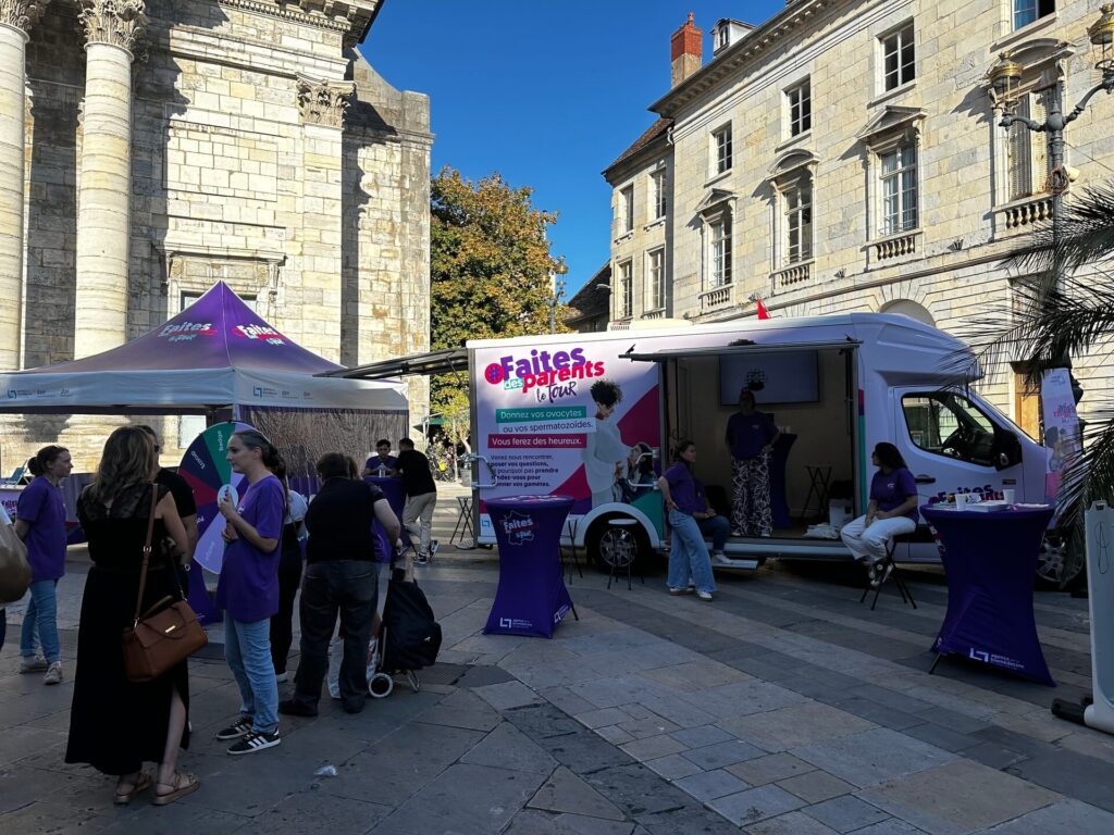 Photo prise lors de l'évènement Bus Tour organisé par l'Agence de la biomédecine à Besançon le 26 septembre 2026